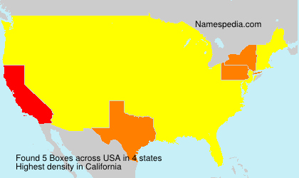 Surname Boxes in USA Surname Boxes in USA