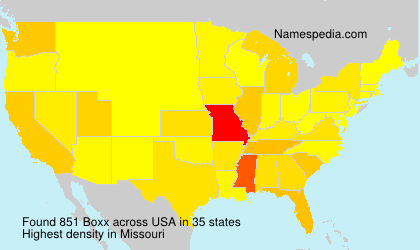 Surname Boxx in USA Surname Boxx in USA