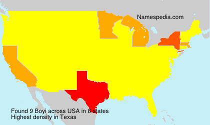 Surname Boyi in USA