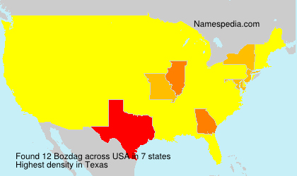 Surname Bozdag in USA Surname Bozdag in USA