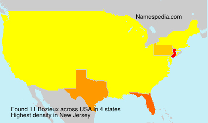 Surname Bozieux in USA Surname Bozieux in USA