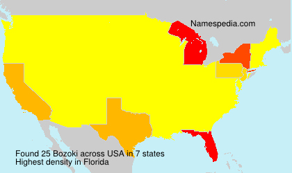 Surname Bozoki in USA Surname Bozoki in USA