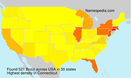 Surname Bozzi in USA Surname Bozzi in USA