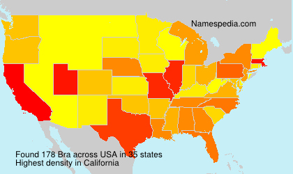 Surname Bra in USA