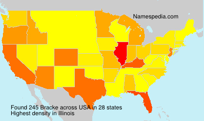 Surname Bracke in USA Surname Bracke in USA