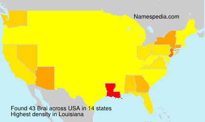 Surname Brai in USA Surname Brai in USA