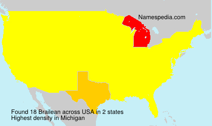 Surname Brailean in USA Surname Brailean in USA