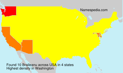 Surname Braileanu in USA Surname Braileanu in USA