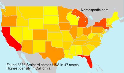 Surname Brainard in USA Surname Brainard in USA