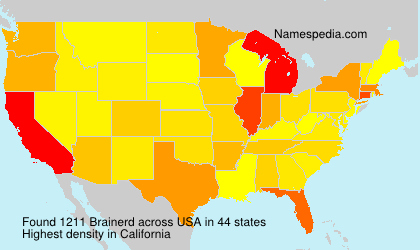 Surname Brainerd in USA Surname Brainerd in USA
