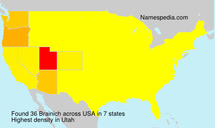 Surname Brainich in USA Surname Brainich in USA