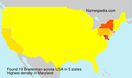 Surname Braiterman in USA Surname Braiterman in USA