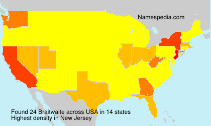 Surname Braitwaite in USA Surname Braitwaite in USA