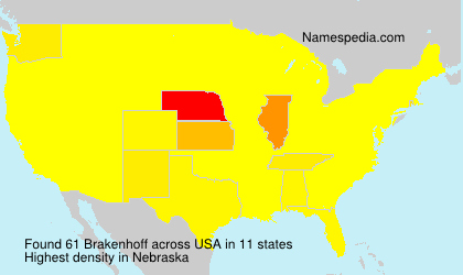 Surname Brakenhoff in USA Surname Brakenhoff in USA