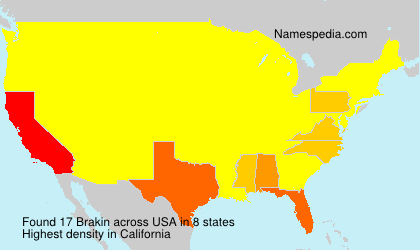 Surname Brakin in USA Surname Brakin in USA