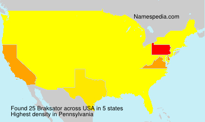 Surname Braksator in USA Surname Braksator in USA