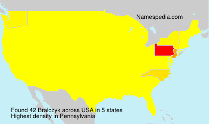 Surname Bralczyk in USA Surname Bralczyk in USA