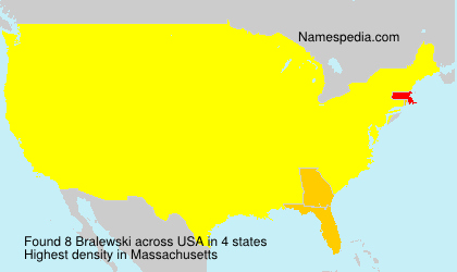 Surname Bralewski in USA Surname Bralewski in USA