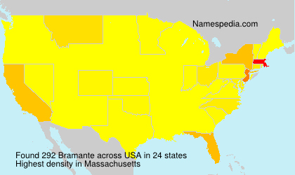 Surname Bramante in USA Surname Bramante in USA