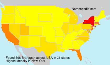 Surname Branagan in USA Surname Branagan in USA