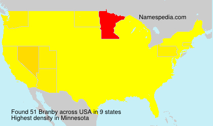 Surname Branby in USA Surname Branby in USA