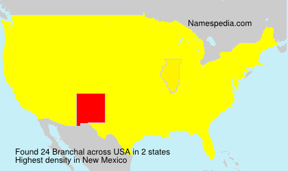 Surname Branchal in USA Surname Branchal in USA
