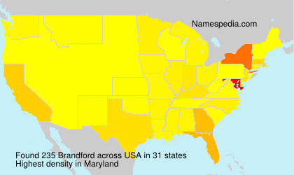 Surname Brandford in USA Surname Brandford in USA