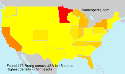 Surname Brang in USA Surname Brang in USA