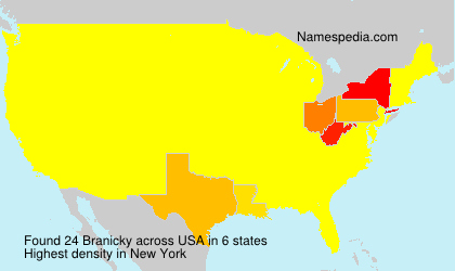 Surname Branicky in USA Surname Branicky in USA