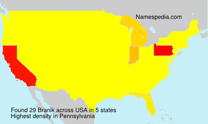 Surname Branik in USA Surname Branik in USA