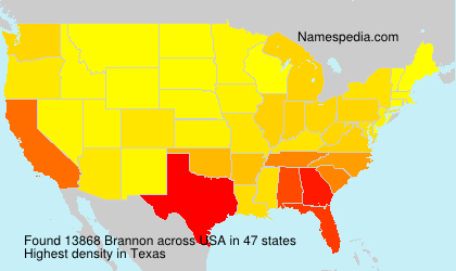 Surname Brannon in USA Surname Brannon in USA
