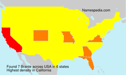 Surname Brante in USA Surname Brante in USA