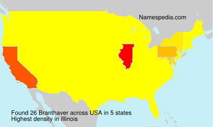Surname Branthaver in USA Surname Branthaver in USA