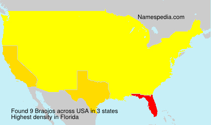 Surname Braojos in USA Surname Braojos in USA