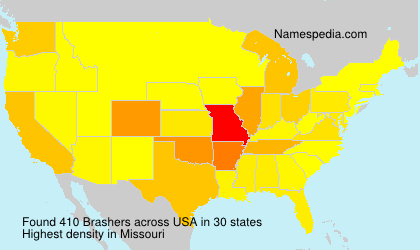Surname Brashers in USA Surname Brashers in USA