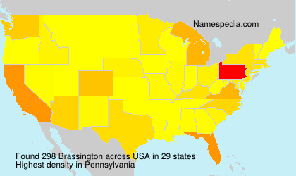 Surname Brassington in USA Surname Brassington in USA