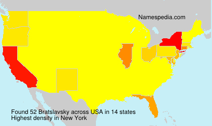 Surname Bratslavsky in USA Surname Bratslavsky in USA