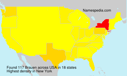 Surname Brauen in USA Surname Brauen in USA