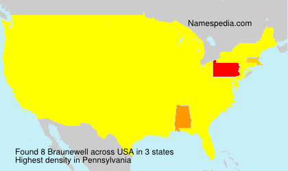 Surname Braunewell in USA Surname Braunewell in USA