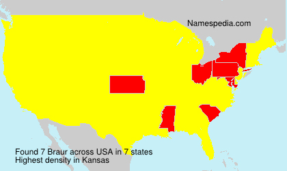 Surname Braur in USA Surname Braur in USA