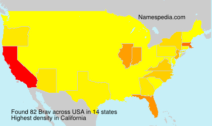 Surname Brav in USA Surname Brav in USA