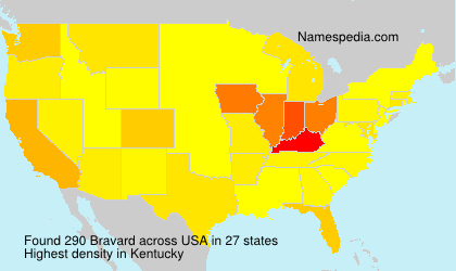 Surname Bravard in USA Surname Bravard in USA