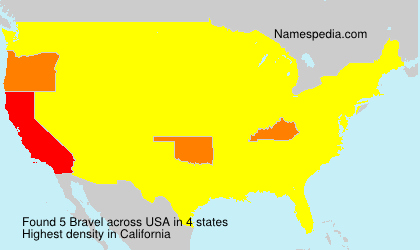 Surname Bravel in USA Surname Bravel in USA