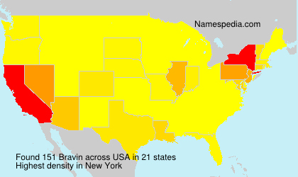Surname Bravin in USA Surname Bravin in USA