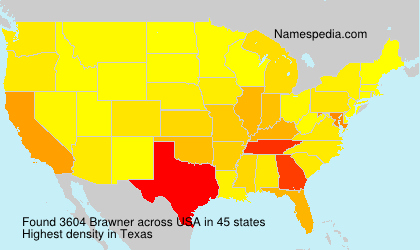 Surname Brawner in USA Surname Brawner in USA