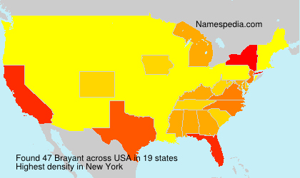 Surname Brayant in USA Surname Brayant in USA