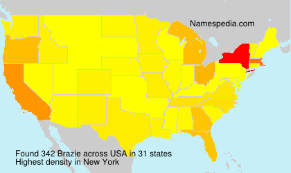 Surname Brazie in USA Surname Brazie in USA