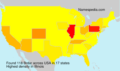 Surname Brdar in USA Surname Brdar in USA