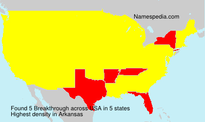 Surname Breakthrough in USA Surname Breakthrough in USA