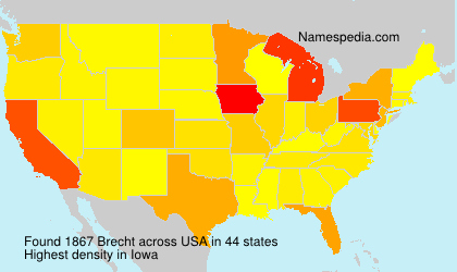Surname Brecht in USA Surname Brecht in USA